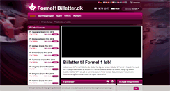 Desktop Screenshot of formel1billetter.dk